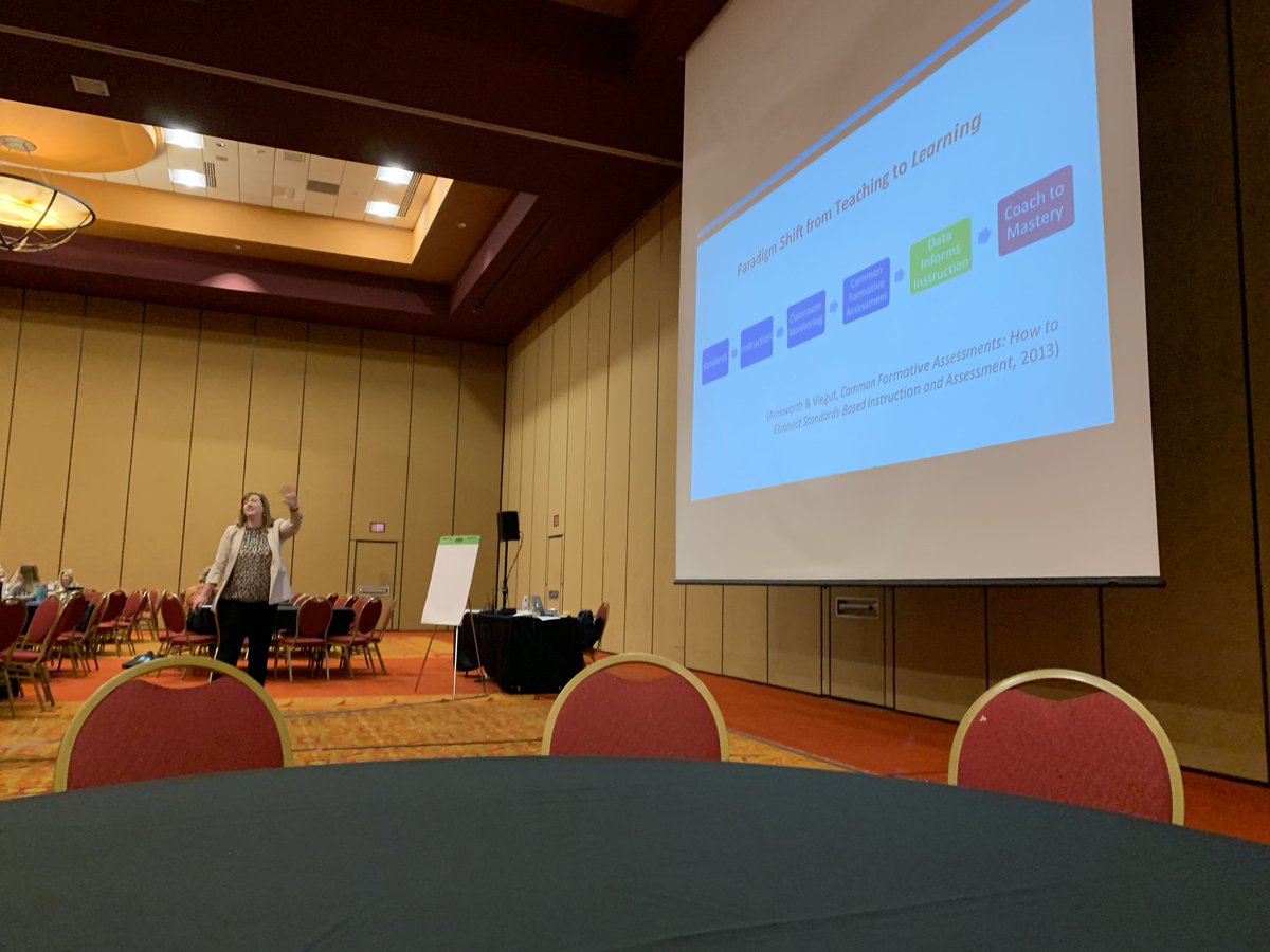 TeamNolan3's tweet photo. "You can't paint the room with a hammer" Learning all about identifying essential standards to provide effective interventions #RTIaW @SFT512 https://t.co/2utTKCbKmF