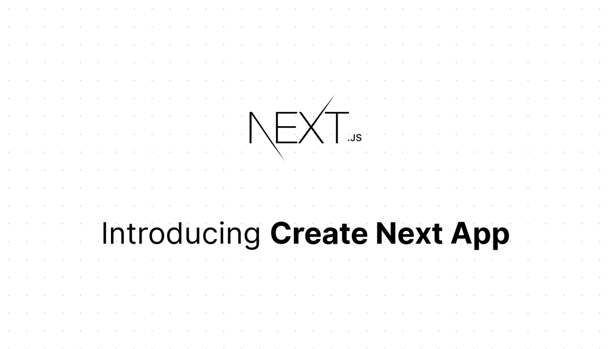 vercel's tweet image. Introducing Create Next App:
⬩ Zero Dependencies
⬩ Support for Examples
⬩ Interactive Experience
⬩ New Default Project Template
nextjs.org/blog/create-ne…