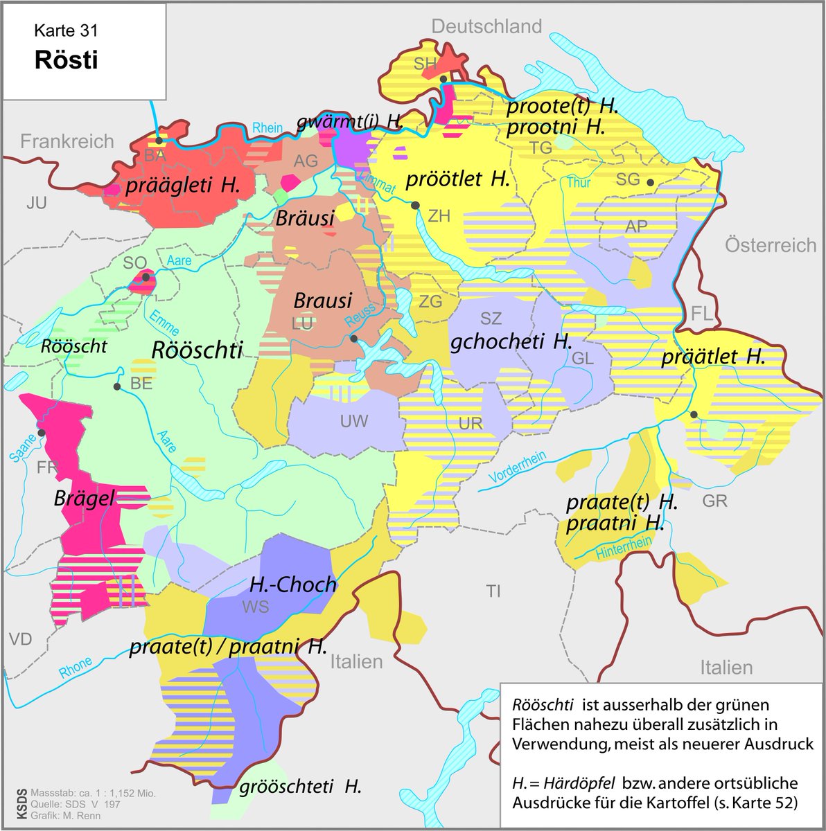 sdatsbern's tweet photo. Und wie esst ihr eure #härdöpfel am liebsten? Wir definitiv als #rösti! #röstilove #swisskitchen #dialects #switzerland #swissgerman #maps #mapporn #sdats https://t.co/YFOGqnSfAb