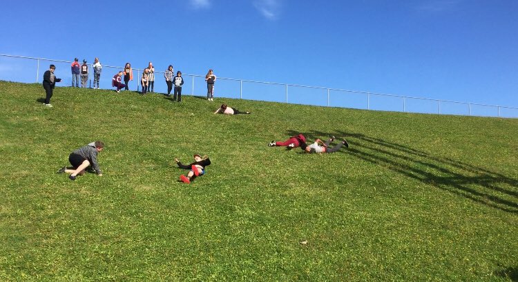 nbrooking2017's tweet photo. #heathyliving means getting #outside and breathing in that cool #freshair...and rolling down the hill until you’re dizzy 🥴😉 @MRHSMustangs https://t.co/IGmWKetVCr