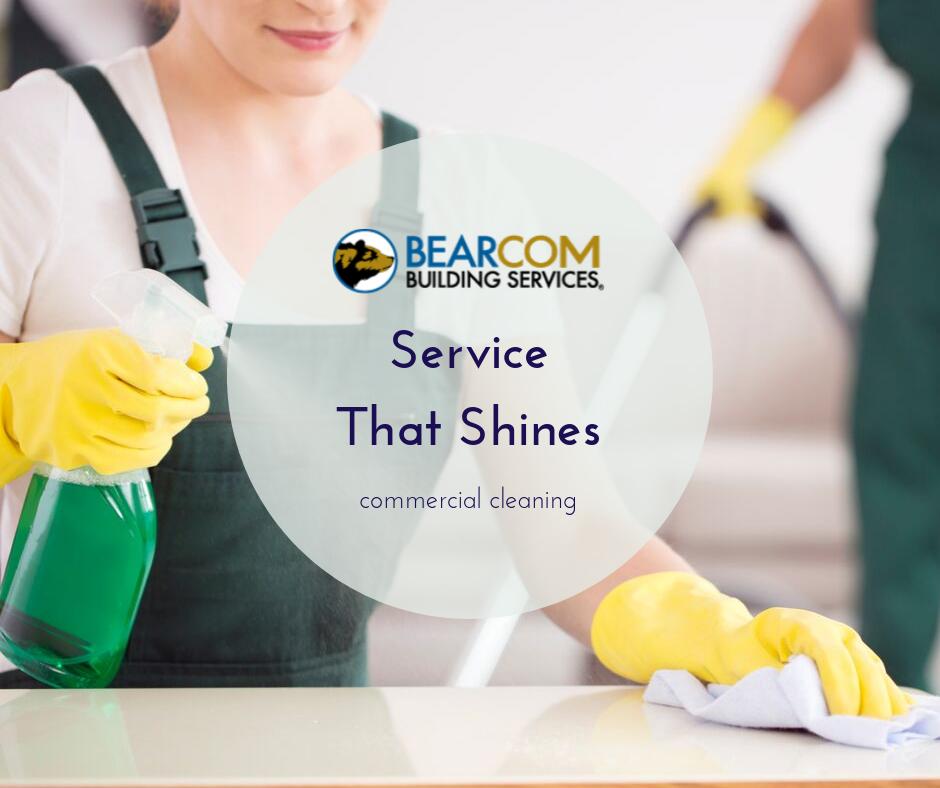 Need a cleaning service company for your building? Request a free quote here: bearcomservices.com/free-quote/