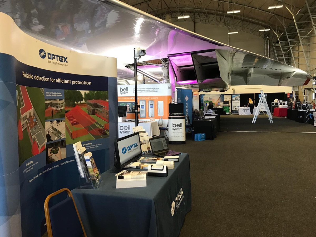 OPTEXSecEMEA's tweet image. What a venue for the @ADIGlobalUK Manchester Expo. 
Here we are, underneath a Concorde ✈️
#ADIexpo #IntrusionDetection #ReliableDetection