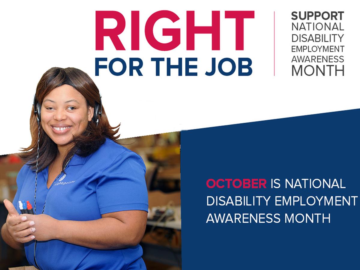 Alphapointe's tweet photo. Our employees who are blind continue to demonstrate their dedication to advancing in the workforce and delivering high quality products and services! #NDEAM #RightForTheJob #InclusionWorks https://t.co/3v9C5Kmf03
