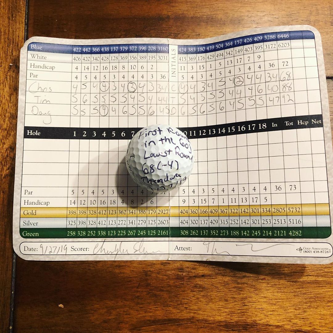 labgolfputters's tweet photo. Sharing a big moment for @ChrisSchnee. He torched the course (and his playing partners) with his #DirectedForce. Congrats on your lowest round and first bogey-free round!⁣

What's your lowest round with #LieAngleBalance? Tag us, and we'll share it. #labgolf #untorqueyourself https://t.co/WBTI8F4Bdw