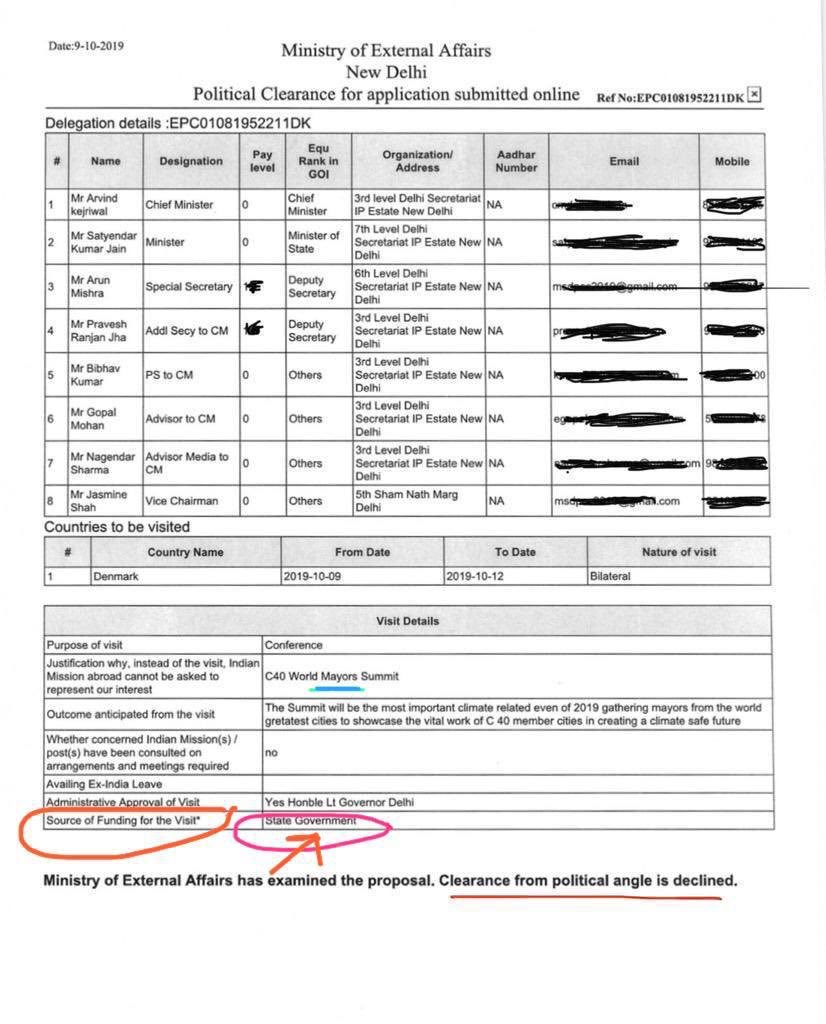 मालिक <a href="/ArvindKejriwal/">Arvind Kejriwal</a> जी कृपा कर जनता को ये बताएँगे कि मेयर समिट में ये 8 लोग क्या करते और इनका ख़र्चा state government कयों देती.., मतलब दिल्ली की जनता के टैक्स के पैसों पे आप घूमने के लिए इतने उतावले क्यों थे जी ..