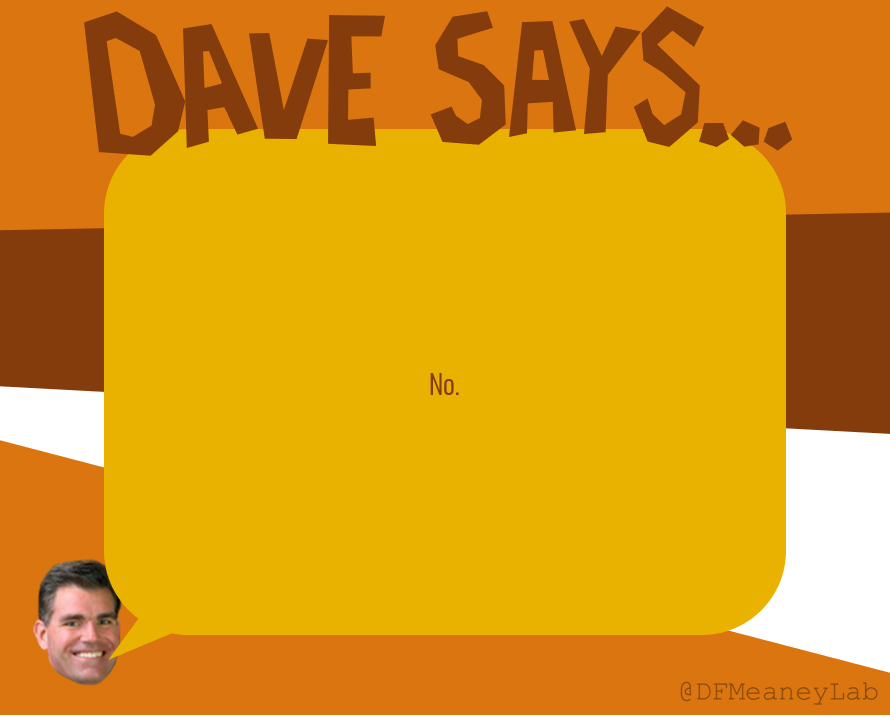 DFMeaneyLab's tweet photo. This week on #DearDave, Dave's daughter Anna asks, "Can we get a cat?" Click to see Dave's verbose response: https://t.co/9o8e8fr9oD