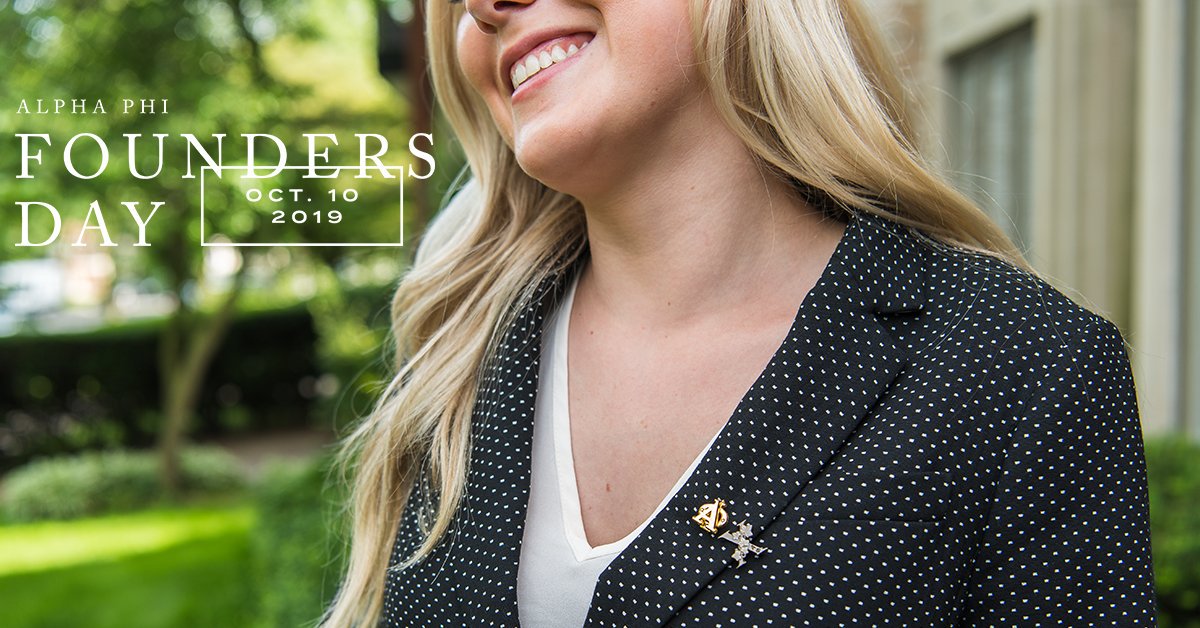 AlphaPhiIntl's tweet image. Founders’ Day is tomorrow! Wear your badge to help us celebrate 147 amazing years of Alpha Phi #AlphaPhi #aphifoundersday