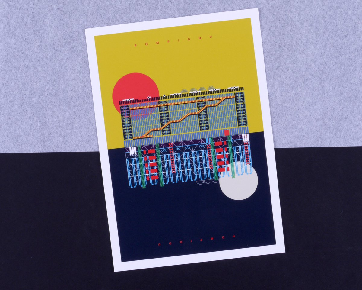 The Pompidou Centre by Eye for London Prints (<a href="/morghoulis/">Mathanki Kodavasal</a>) 

Printed on <a href="/Hahnemuehle_UK/">Hahnemühle UK</a> Photorag

#pompidou #pompidoucentre #paris #architecture #brutalism #modernism #architecture #illustration #graphicdesign #eyeforlondonprints #giclee #print #hahnemühle #photorag #point101