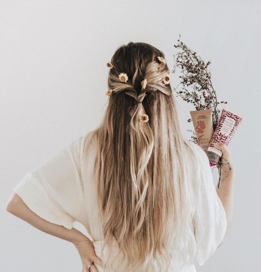 Hello beautiful hair! Find out what Aveda #CherryAlmond & #DamageRemedy can do for your hair today at #FiveSenses Spa, Salon & Barbershop! #fivesensespeoria #peoriail #peoriasalon #avedasalon #smellslikeaveda #teamcherryalmond #avedaproducts #avedalifestyle Photo by @avedaitalia