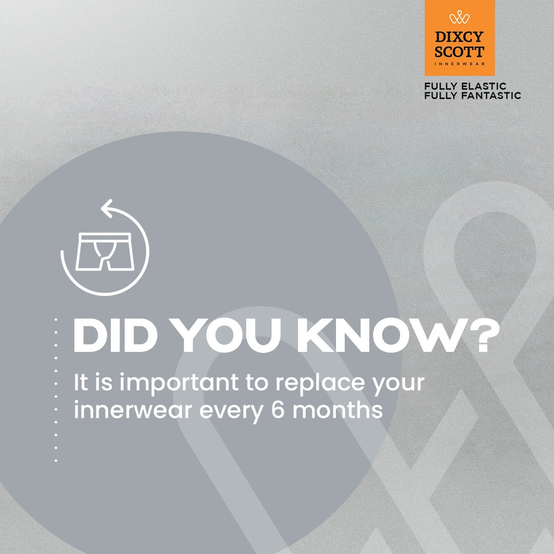 DixcyScott's tweet photo. Buy, use, replace, repeat. The drill for personal hygiene is pretty easy.
.
.
.
#DixcyScott #FullyElastic #FullyFantastic #MensWear #DidYouKnow #Innerwear #ScottInnerwear #InnerwearForMen https://t.co/bCs6MapVNX