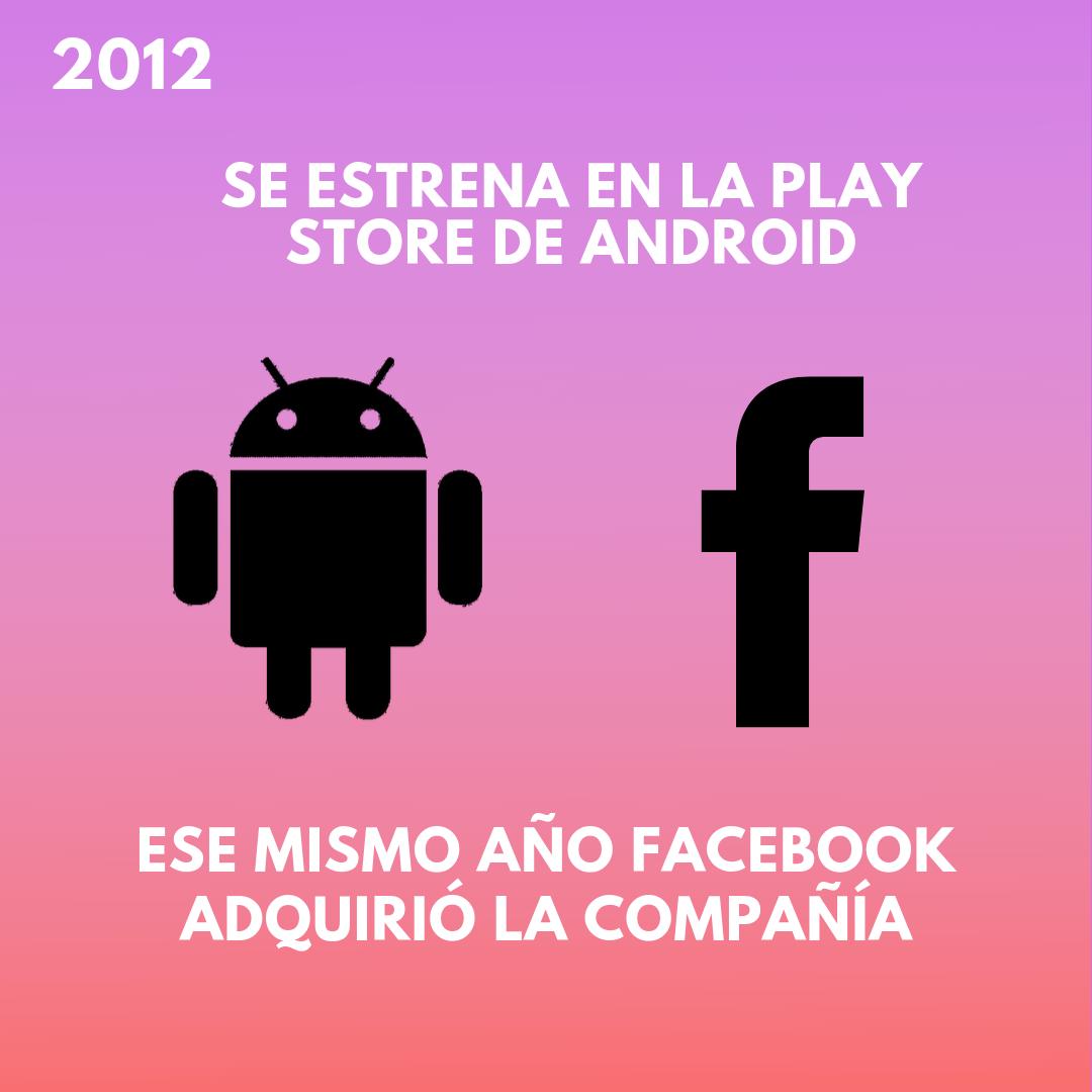 AleEnDigital's tweet photo. En el año 2012 se abre la descarga de #Instagram para #Android, lo que hace que se superen los 100 millones de usuarios activos. Además, en este mismo año #Facebook compra la app por mil millones de dólares. https://t.co/cv31OVEPpc