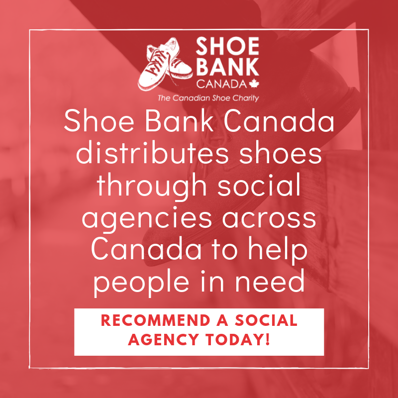We rely on social agencies to help us distribute shoes across the country. If you know of a social agency that would benefit from our services, send us a  message today: info@shoebankcanada.com

#ShoeBankCanada #CanadianCharity <a href="/DymonStorage/">DYMON Storage</a>