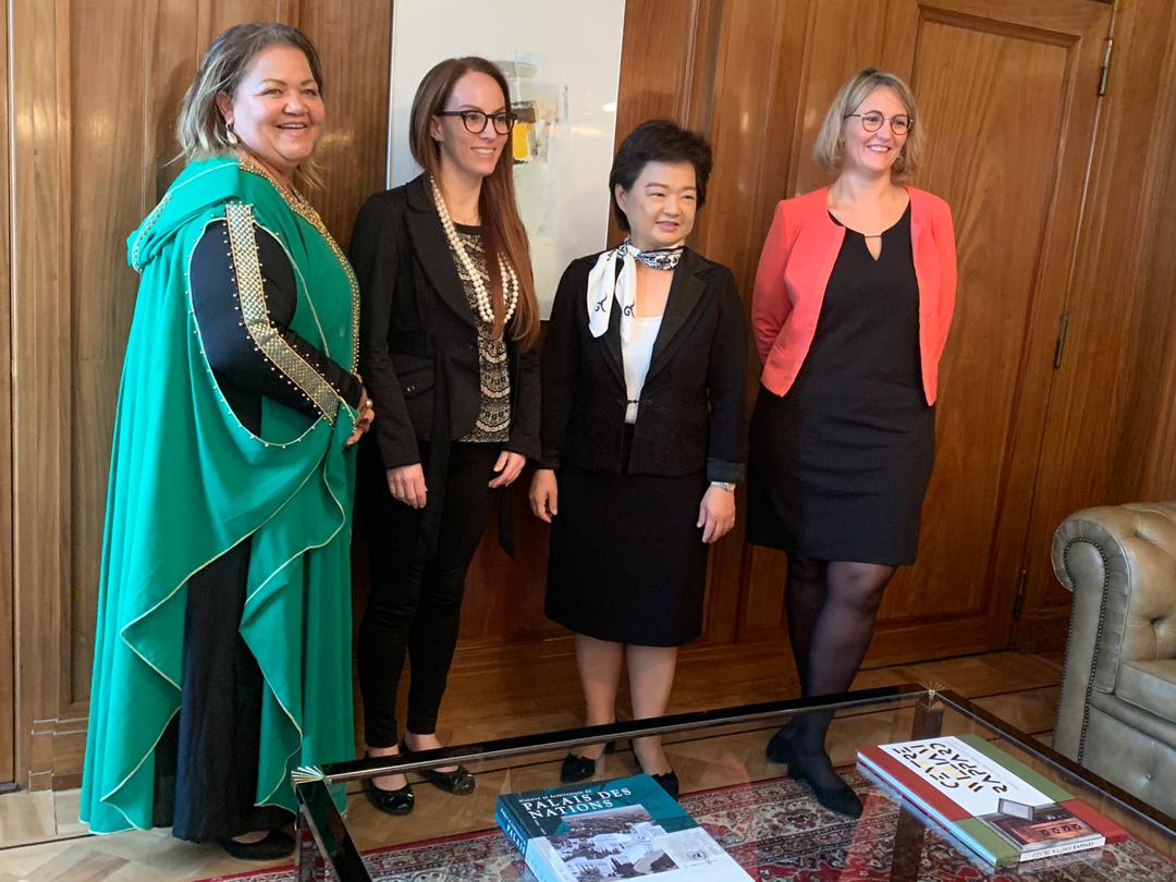 ChairpersonNC's tweet photo. The Delegation paid a visit to the office of the Chairperson of WTO General Council, Ambassador Sunanta KANGVALKULKIJ (Thailand) as well as the Director General Mr. Roberto Azevedo, Brazil. https://t.co/3iWkOzJhcX