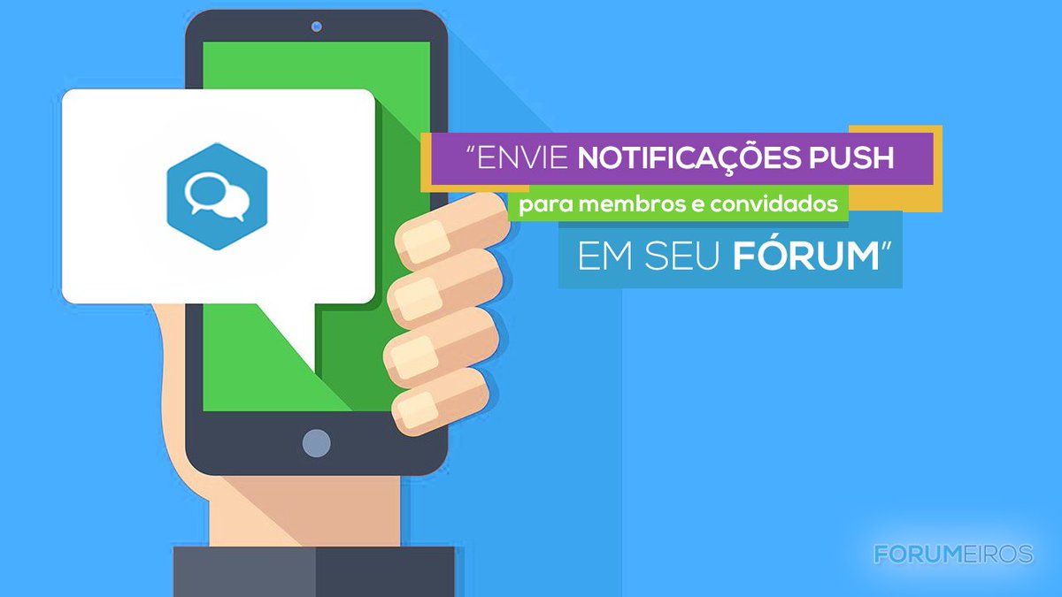 Você já sabe o que o #PWA veio para mudar tudo ao nosso redor, né? Então, também sabe da mais nova novidade? Você pode criar notificações Push personalizadas em seu fórum! Quer saber mais, dê um clique abaixo e descubra. ajuda.forumeiros.com/t114437-topic