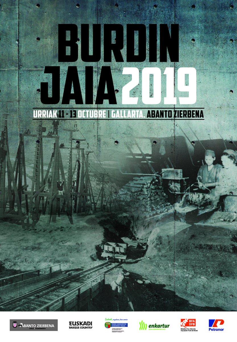 PlanetaDunia's tweet photo. Del viernes 11 al domingo 13 de octubre tienes una cita con la celebración de la Burdin Jaia en #Gallarta donde se rendirá homenaje a la minería vasca
¿Ya has probado la comida típica cocinada con Alzola @BasqueWater? 😋 #BurdinJaia2019 #BasqueWater #BasqueCountry #BasquePeople https://t.co/oOuOD0aCx7