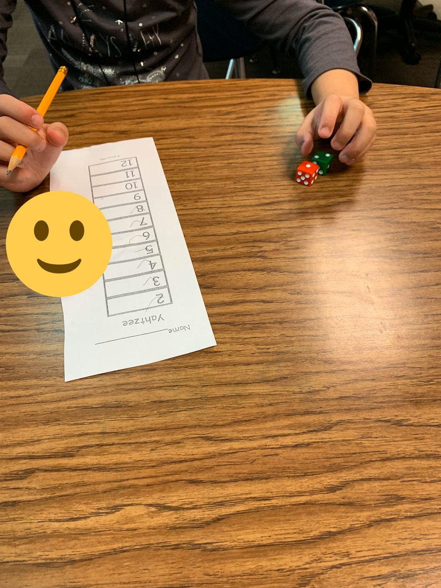 Practicing our addition facts with a 2-dice Yahtzee math game! #adding #factfluency