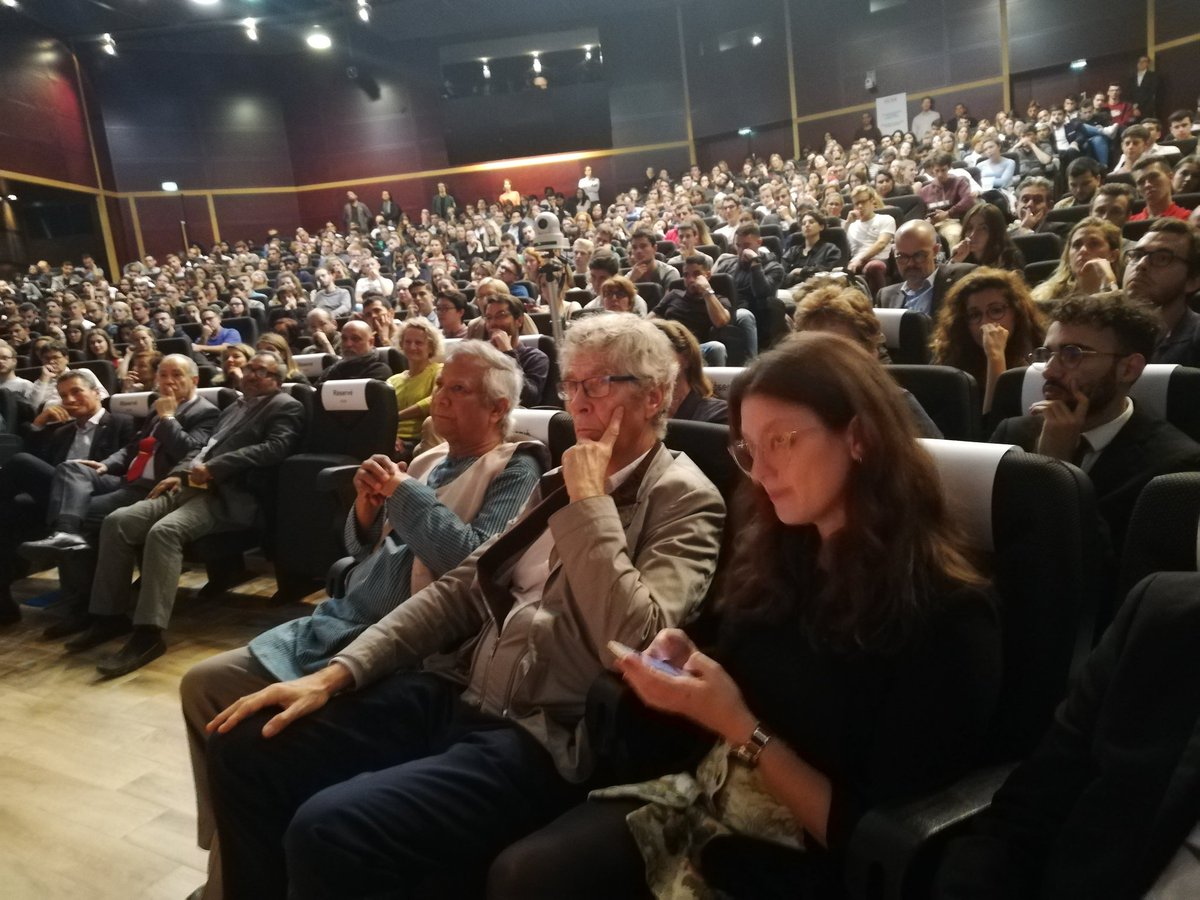 To the young students <a href="/KedgeBS/">KEDGE Business School</a>, don't forget to imagine. Think big and look to science fiction... But also social fiction. What kind of society do we want? Start small-solve big <a href="/Yunus_Centre/">Muhammad Yunus</a> <a href="/JCCARTERON/">JC CARTERON</a>