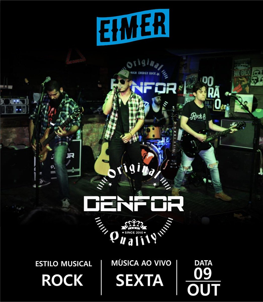 rockdenfor's tweet photo. Sexta agora, vamos estar pela primeira vez em Três de Maio, então quem quiser tomar um chopp trincando e curtir um Rock em formato acústico de qualidade chega na @eimertm! Aguardamos vocês lá! Keep rockin' 🤘🏻🤘🏻🤘🏻🤘🏻
⚡High Energy Rock⚡
#rockdenfor #denfor
#eimertresdemaio https://t.co/KdYOuemBaB