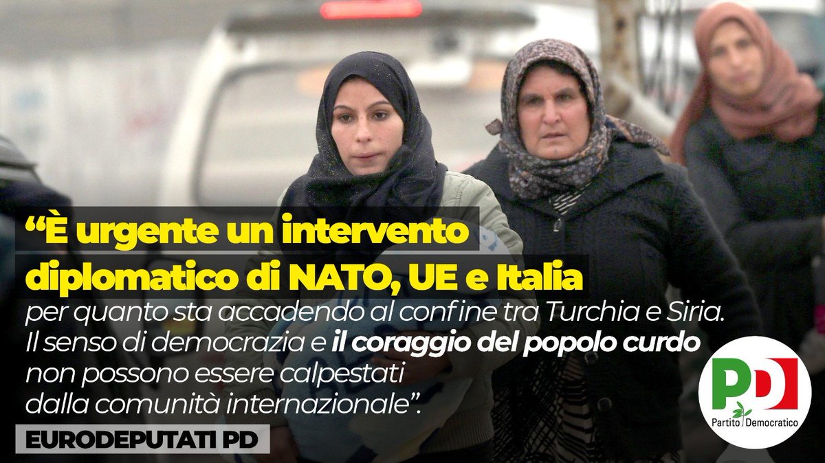 Il senso di democrazia e libertà e il coraggio del popolo curdo non possono essere calpestati dalla comunità internazionale. NATO, UE e Italia mettano in campo tutte le iniziative diplomatiche possibili per evitare un'azione militare. Subito.  bit.ly/2IAYgue