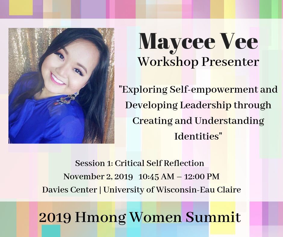 hwstaproject's tweet photo. We are extremely excited to have Maycee Vee as one of our workshop presenters at the 2019 Hmong Women Summit. Register now for the summit: https://t.co/yPIqFdzuWv

#hmongwomensummit #leadership #criticallearning #hmongwomen #vivncaushmoob https://t.co/JYbCvhcySL