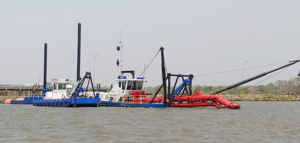 EllicottDredge's tweet photo. Ellicott Dredges recently delivered a portable #cutter #suction #dredge to a customer in #Malawi. The series 1270 Dragon® Dredge will be used to remove silts and sediment from a #Hydroelectric #Power Plant #Reservoir. https://t.co/GJPWv9sr24 https://t.co/7T6EcNW3l8