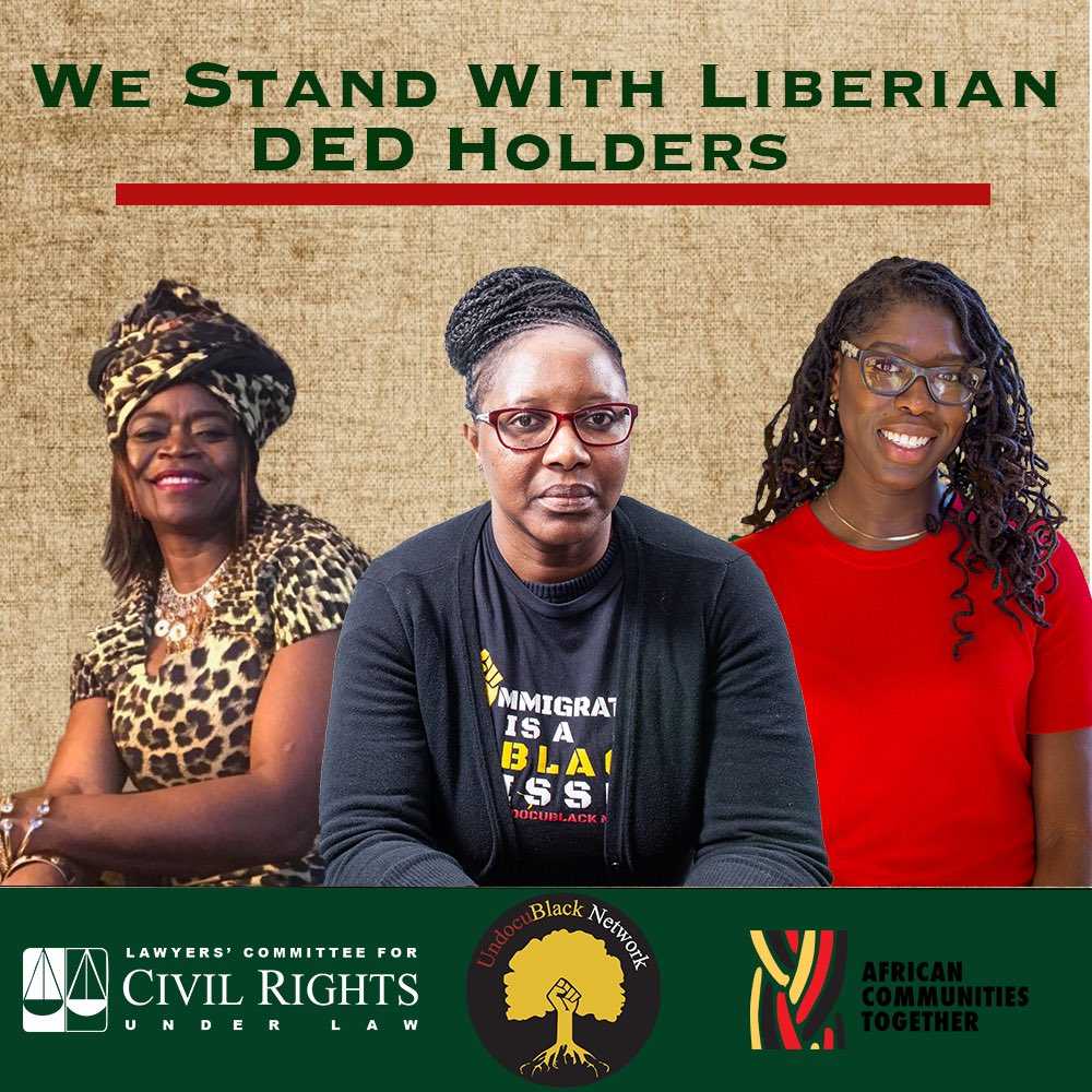 HeyItsMurad's tweet photo. In the months since then, #LiberianDED holders having anxiously watched as immigration programs are cut left and right. They’ve watched as their lives are held on a string, at any moment threatened to change forever. We must stand for them, now, more than ever. #Stand4DED https://t.co/EGiPQP0C5B