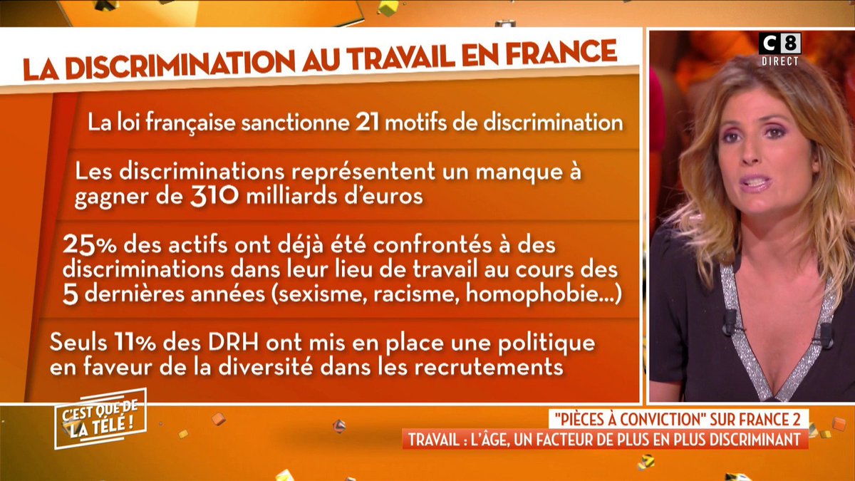 CQDLT8's tweet photo. La discrimination au travail en quelques chiffres #CQLDT https://t.co/oxRd1iJfXL