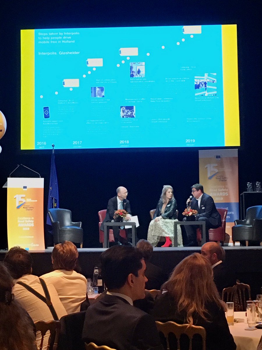 Automodus app van Interpolis krijgt een Road Safety Charter Award! Mooi voorbeeld van NL innovatie in verkeersveiligheid!