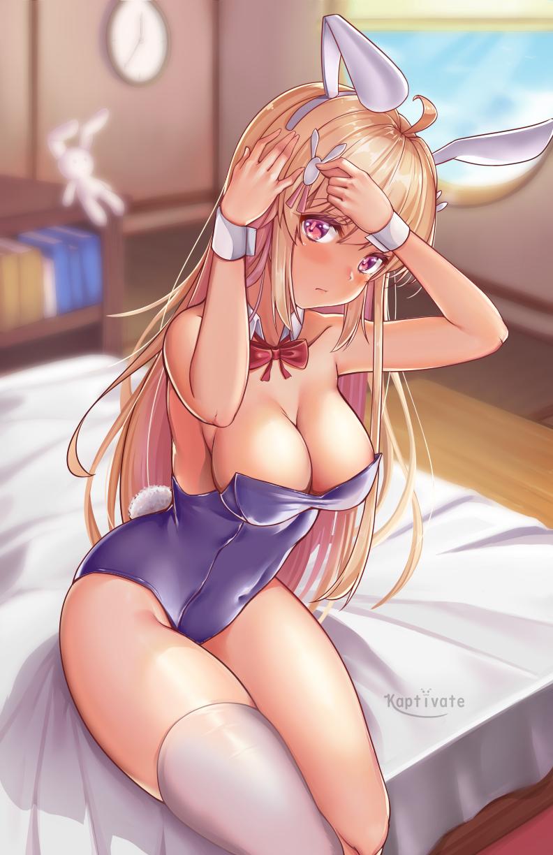 “I drew Rumi cosplaying as her bunny Erina from Rabi-Ribi! 😍😍” .