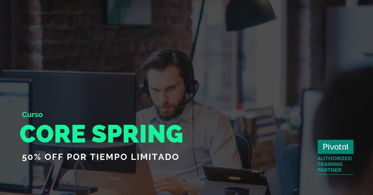 SpringDevLATAM's tweet image. 50% Off: Curso de certificación Core Spring 5. Promo válida por tiempo limitado. - mailchi.mp/037d7a03eda3/c…