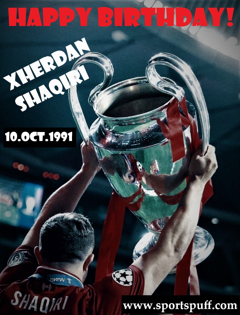 Xherdan Shaqiri-Liverpool and Swiss player turns 28 today,  is wishing him a happy birthday! 