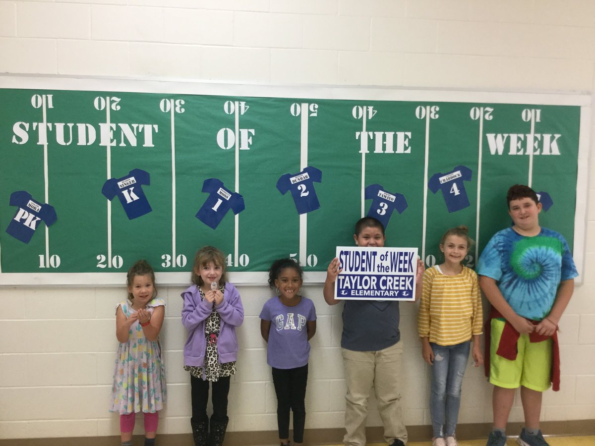 Here's our awesome Student's of the Week for the first week of October: Leilani Mora, Meadow Singer, Brooklyn Moss, Destiny Dunbar, Ismael Tamayo, Caytlin Craddock, &amp; Caden Haxton.  <a href="/lampasastce/">Taylor Creek Elementary</a> #thinkbiglisd #thinkbigtce