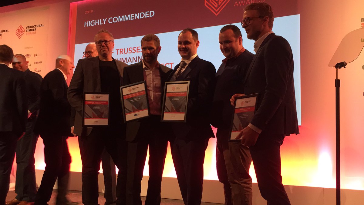 Our #STAwards Highly Commended companies tonight are… <a href="/ACRoofTrusses/">A. C. Roof Trusses</a> <a href="/WiehagUK/">John Spittle</a> #JonathanPIleArchitect #MacEyeProjects #LEAP <a href="/MidGroupLtd/">Mid Group</a> <a href="/InnovareSIPS/">Innovaré Offsite Limited</a> #BlumerLehmann <a href="/LTFLtd/">LowfieldTimberFrames</a>