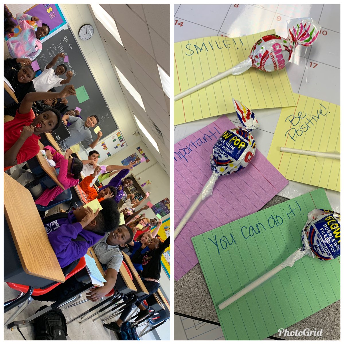 TeachJunky's tweet image. Positive affirmations for my students! #NNPSProud #CMSCougars #CarryTheTorch