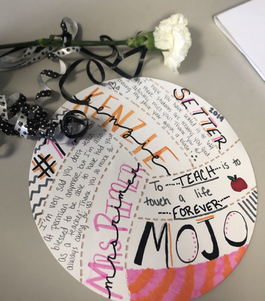 MrsRimerELA's tweet photo. So blessed to be honored by this sweet girl! I love ya, Mack! 😀 Even though I’m not at PHS I still have a tremendous amount of pride in my students there. Missing my seniors! #teacher4life #mojovolleyball https://t.co/vzqA9DiNzd