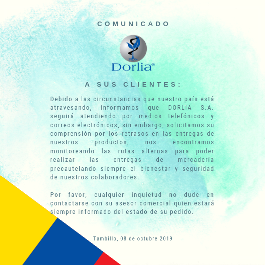 DorliaSa's tweet photo. Comunicado, Dorlia a sus clientes: https://t.co/B8Tru9yEIb