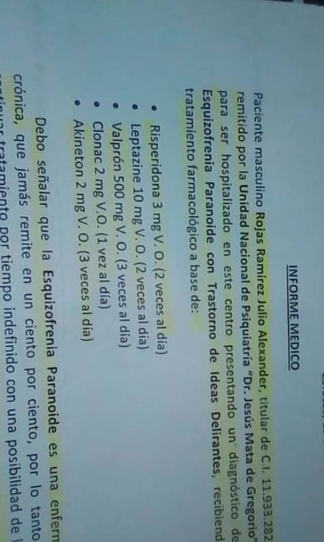 doy_de_corazon's tweet photo. ATENCION CARACAS-VENEZUELA Y EL MUNDO:

#ServicioPublico Para paciente con ESQUIZOFRENIA PARANOIDE, se solicitan con urgencia los medicamentos especificados (Ver Fotos). Quienes puedan colaborar, favor    contactarnos:

📌 TWITTER: @doy_de_corazon  📌 INSTAGRAM: @doydecorazon https://t.co/sEyQC2sRpQ