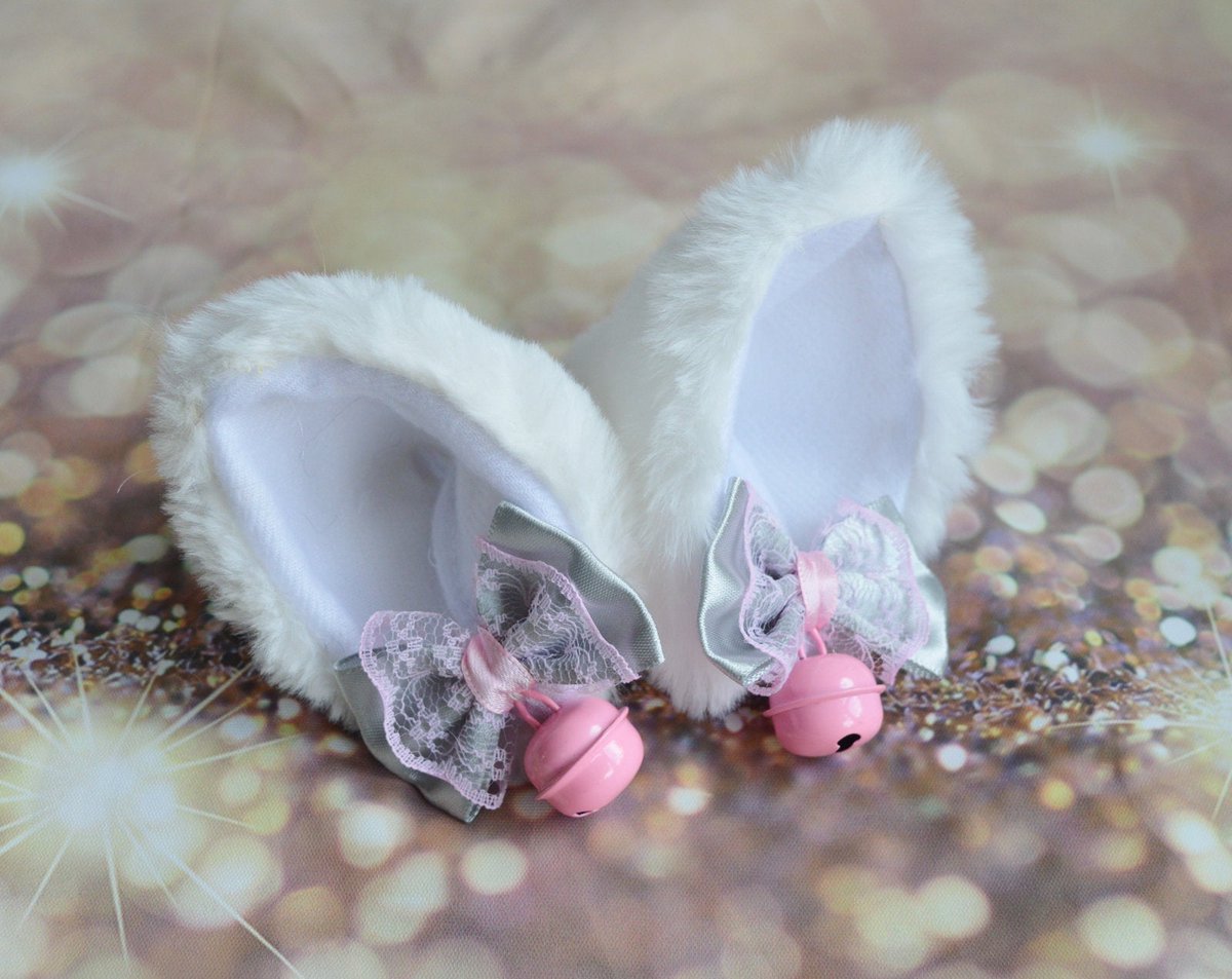 Nekollars's tweet photo. #Kittenplay clip on #cat #ears with #lace and #ribbon #bows - #neko #lolitaears #cosplay #costume - #kitten #play #accessories - #pastel #kittenplaying #kittenplaylifestyle #petplaylifestyle #kittenplaycommunity #kittenplaygear #kittenplay - More at our #Nekollars Etsy shop! https://t.co/ZkIeBaYK8e