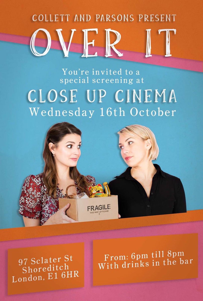 overitseries's tweet photo. We are launching!! One week tomorrow we’ll be on various online platforms. To celebrate, we’re hosting a #screening, message us if you want to come down &amp; look out for #streaming info soon!! 
#overitscreening #overitlaunch #womenincomedy #comedypilot #watchthisspace https://t.co/Ec7TCpMGqI