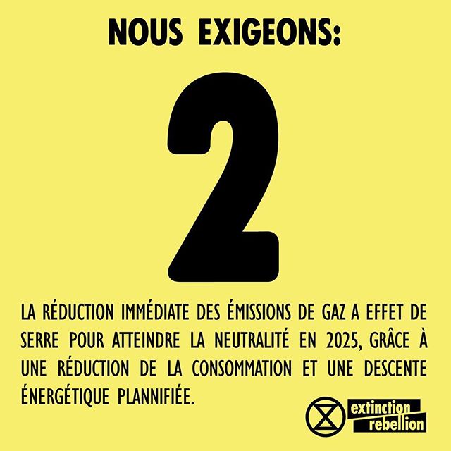 xrFrance's tweet photo. 📣#ExtinctionRebellion est déterminé à faire aboutir 4 revendications
(voir images en dessous)
Notre mode d’action est la désobéissance civile non violente de masse, et plus encore, lors de cette semaine de rébellion ✊
#rebelswithoutborders
(THREAD) https://t.co/5QlmPoW9Ut
