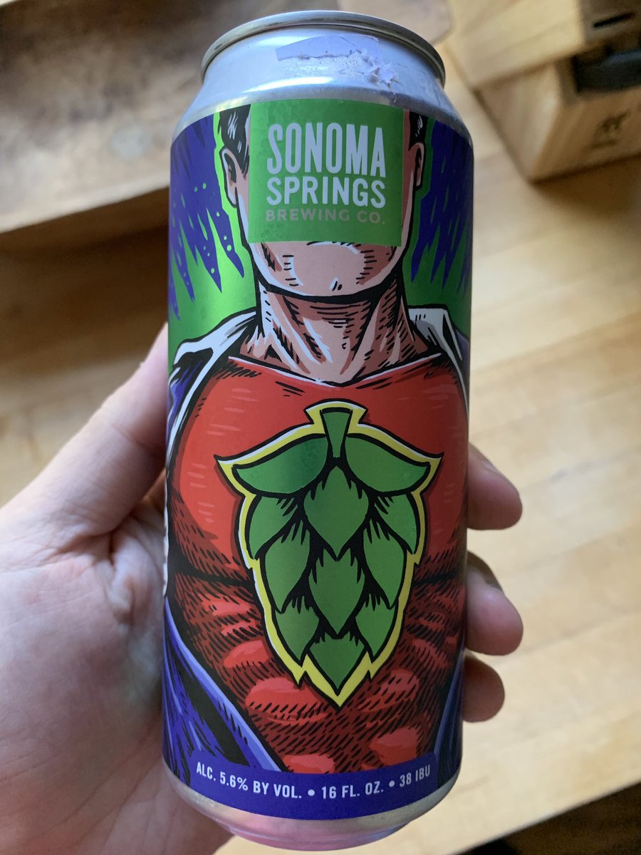 Beer that shows hops as the Superman S.