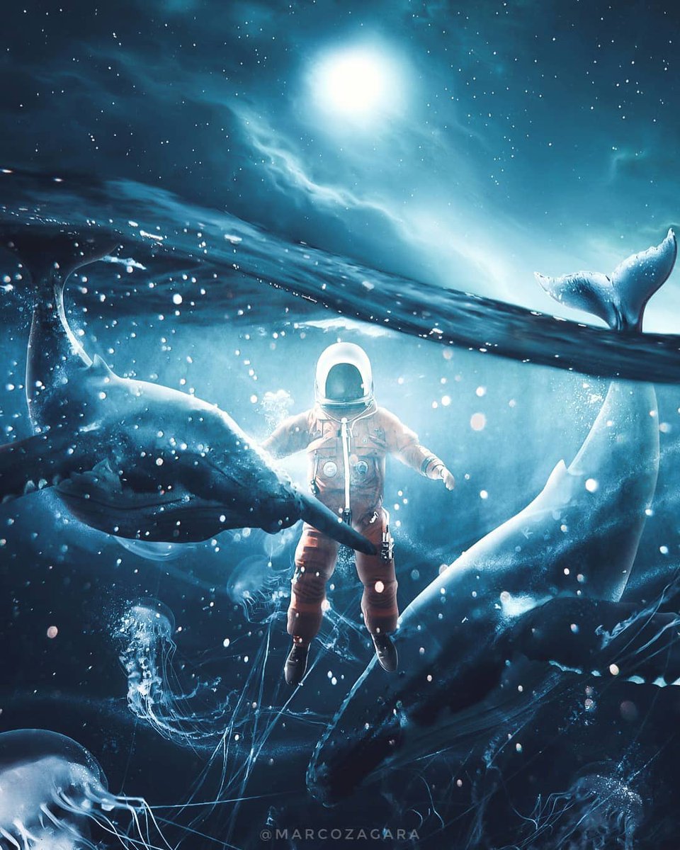 picture Artistic Astronaut And Diver deep sea dive by marcozagara utilizes