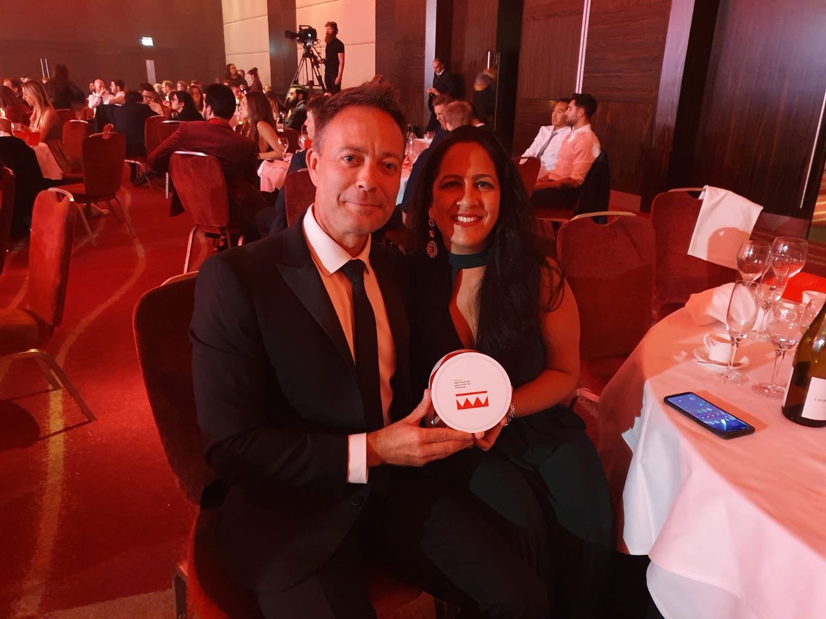 TransmissionB2B's tweet photo. What a way to celebrate our birthday! 6 years ago, our agency was born, and now - exactly 6 years to the day - we’re receiving our 4th Agency of the year award in 2019!! Thank you so much @TheDrumAwards for a brilliant night and the perfect birthday celebration 🥳🎉 #DADIAwards https://t.co/JHqg43ItWZ