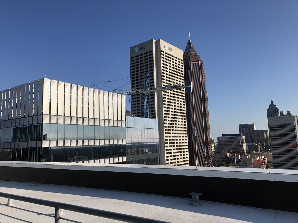 lizabeththeiss's tweet photo. It’s pretty cool to tour a project my @DPRConstruction team has built with a rooftop soccer area then look over and see the tower crane for the next high-rise!  #jobsitetours #SEteampride https://t.co/07ZgfeXiv8
