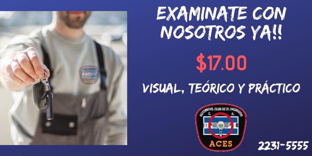Acércate a nuestras examinadoras y haz tus exámenes de manejo. Visual teórico y práctico #Sonsonate #SanSalvador #SanMiguel #SantaAna <a href="/VMTElSalvador/">VMT</a>