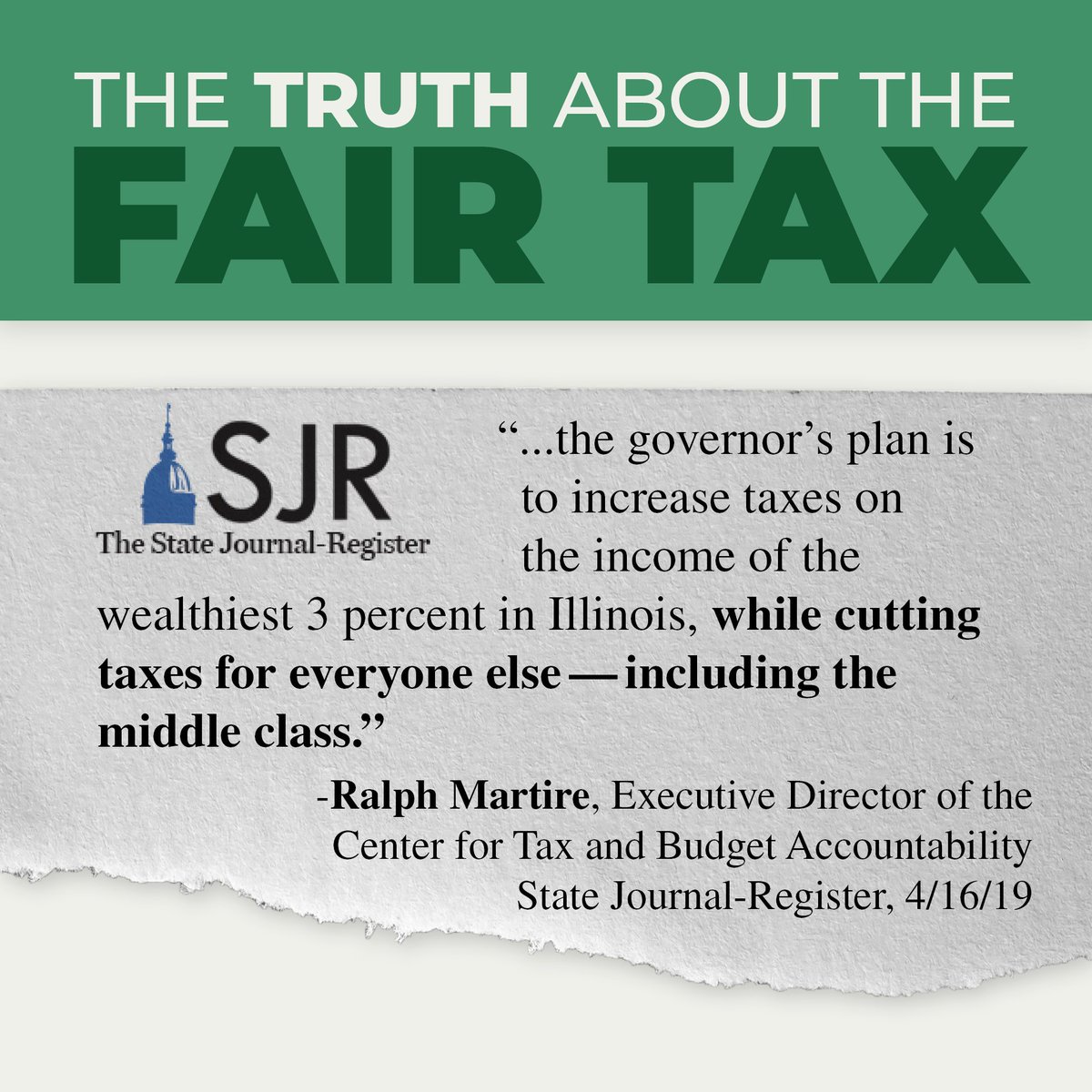 Even independent tax groups agree: A Fair Tax cuts taxes for the middle class and makes the ultra-wealthy pay their fair share.