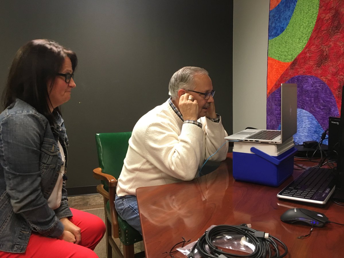 DakotasUM's tweet photo. You never know who's going to pop into your office to appear on a panel with a seminary class in Chicago (via BlueJeans). #BishopOugh #AppointiveCabinet #GardenLevel #UMConnect https://t.co/8tbFHlLSOE