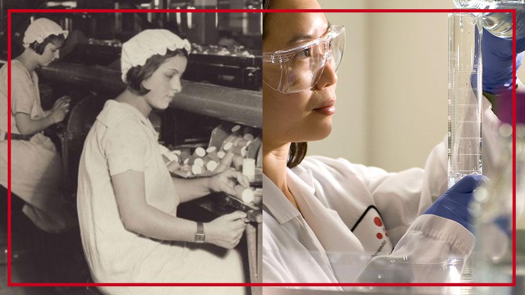 JNJNews's tweet photo. #DYK 26% of @JLABS companies have a female lead—compared to less than 1% in the life sciences industry? Learn how we've championed women at #JNJ since our inception in 1886 where eight of our initial 14 employees were women, to present day: https://t.co/vvkZ2AOib2 https://t.co/OstmM9p6BO