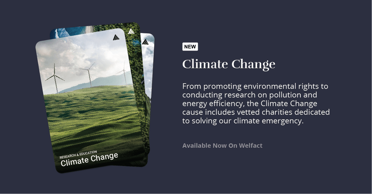 thisiswelfact's tweet photo. [THREAD] Today we released 3 new causes on @thisiswelfact.  

🌍 #ClimateChange 
💧 #MarineEcosystems
🏔 #LandForestsMountains

Here’s a sneak peek at the Climate Change cause. It contains 7 vetted #Canadian charities - all doing phenomenal work! 🌍

#Philanthropy #ChangeMaker https://t.co/SUeB6umIxA