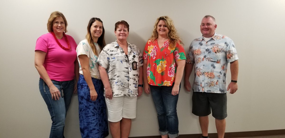 CCEOC staff "Tropical Trojans"!!